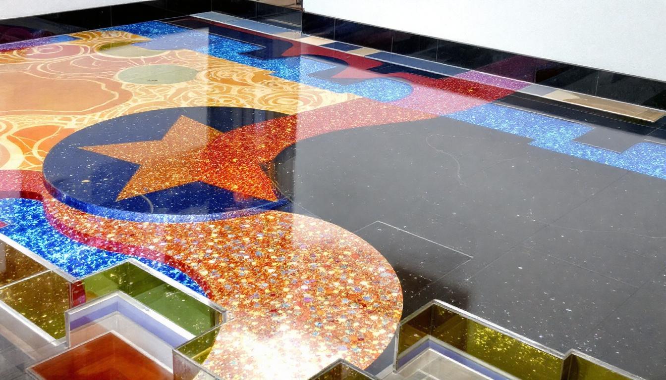Sol résine epoxy décoratif brillant
