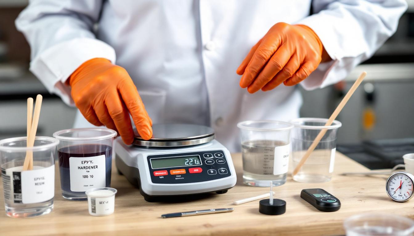 Dosage résine époxy : ratio exact et température 22°C
